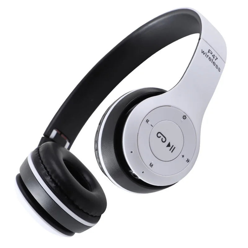 Fone De Ouvido Sem Fio F47 / P47 Wireless Headphone Dobrável  Micro Sd Card P2 Mp3 Aux Fm Celular